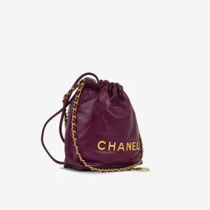 22 Mini Handbag - Plum Purple