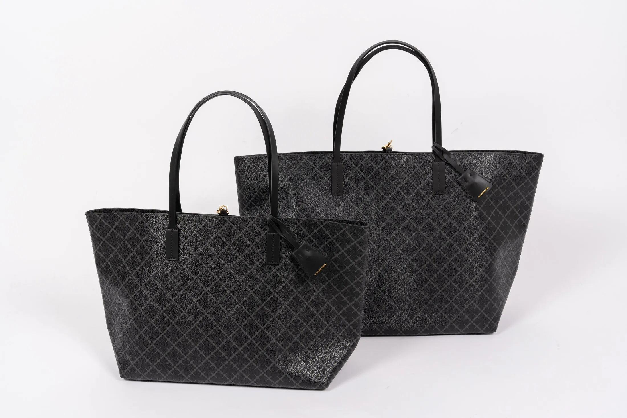 Abi Printed Tote Bag - Charcoal