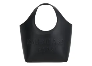 Balenciaga Mary-Kate Xs Smooth Leather Handbag Black