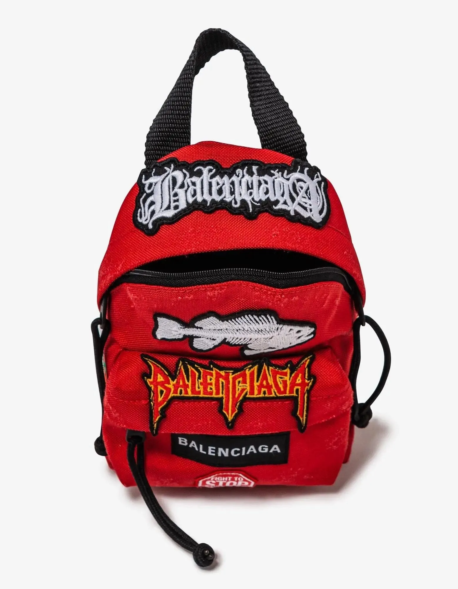 Balenciaga Red Explorer Mini Backpack