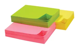 Baumgartens Adhesive Mini Notepad ASSORTED Colors (77100)