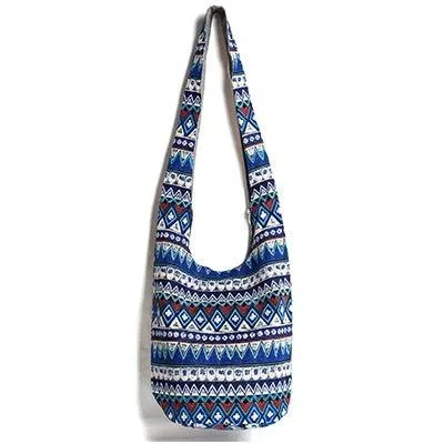 Bohemian Charm: Folk Style Ladies' Bucket Bag Handbag & Shoulder Bag Combo