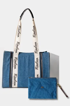 Bundle of 2 (1947 Signature Tote Bag  1947 Multi-Purpose Pouch)