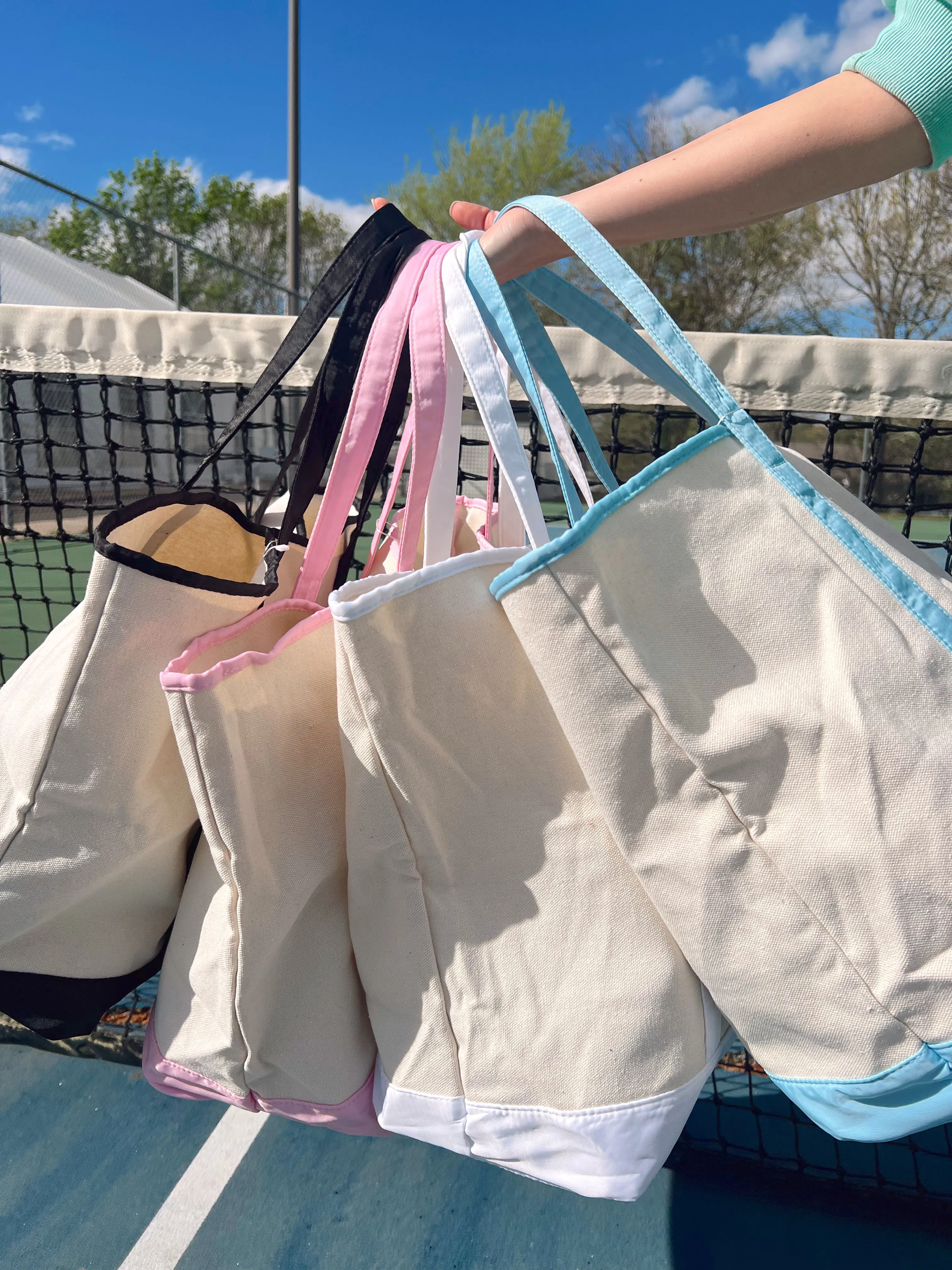 Canvas Boat Tote - Embroidered