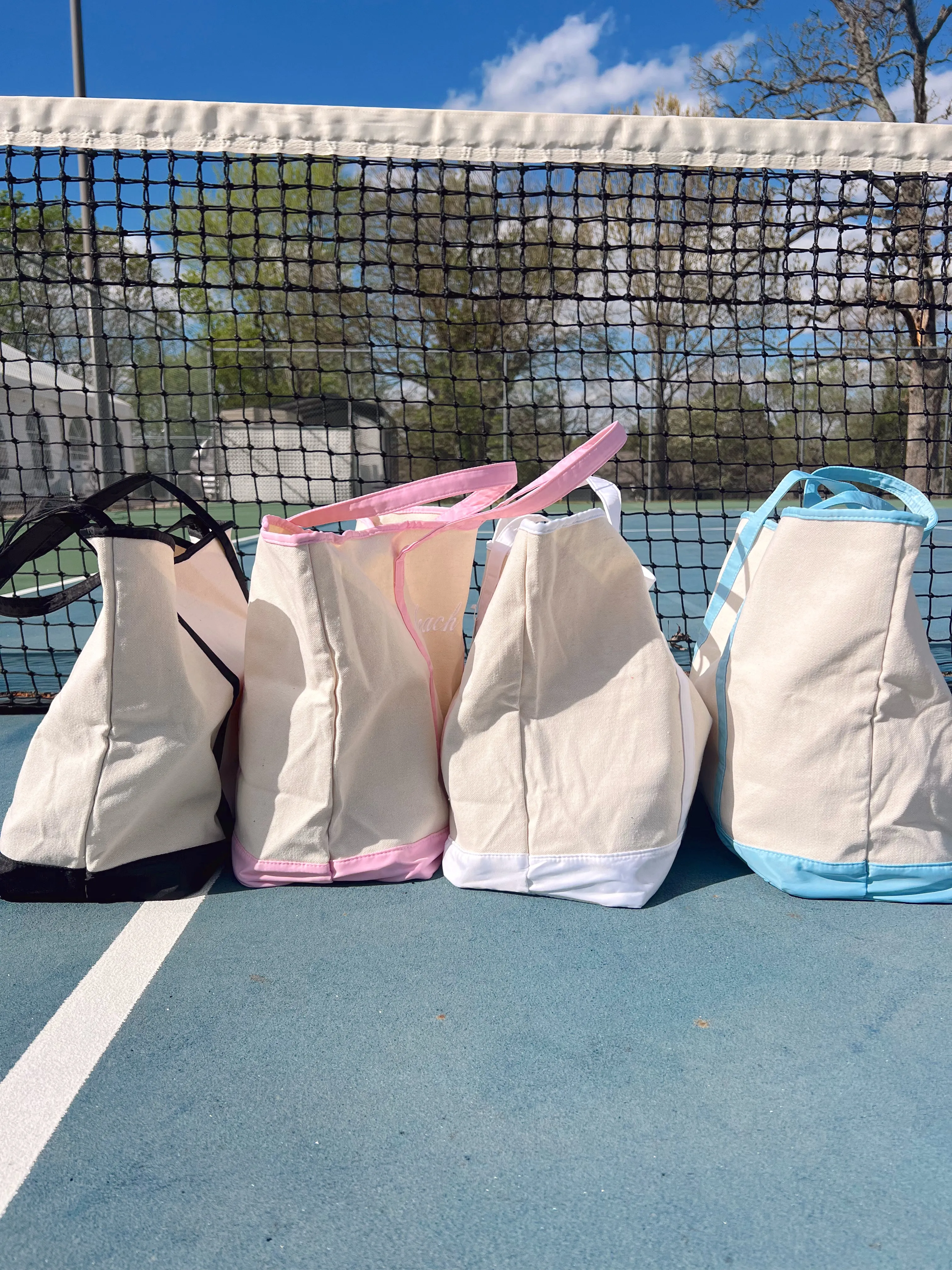 Canvas Boat Tote - Embroidered