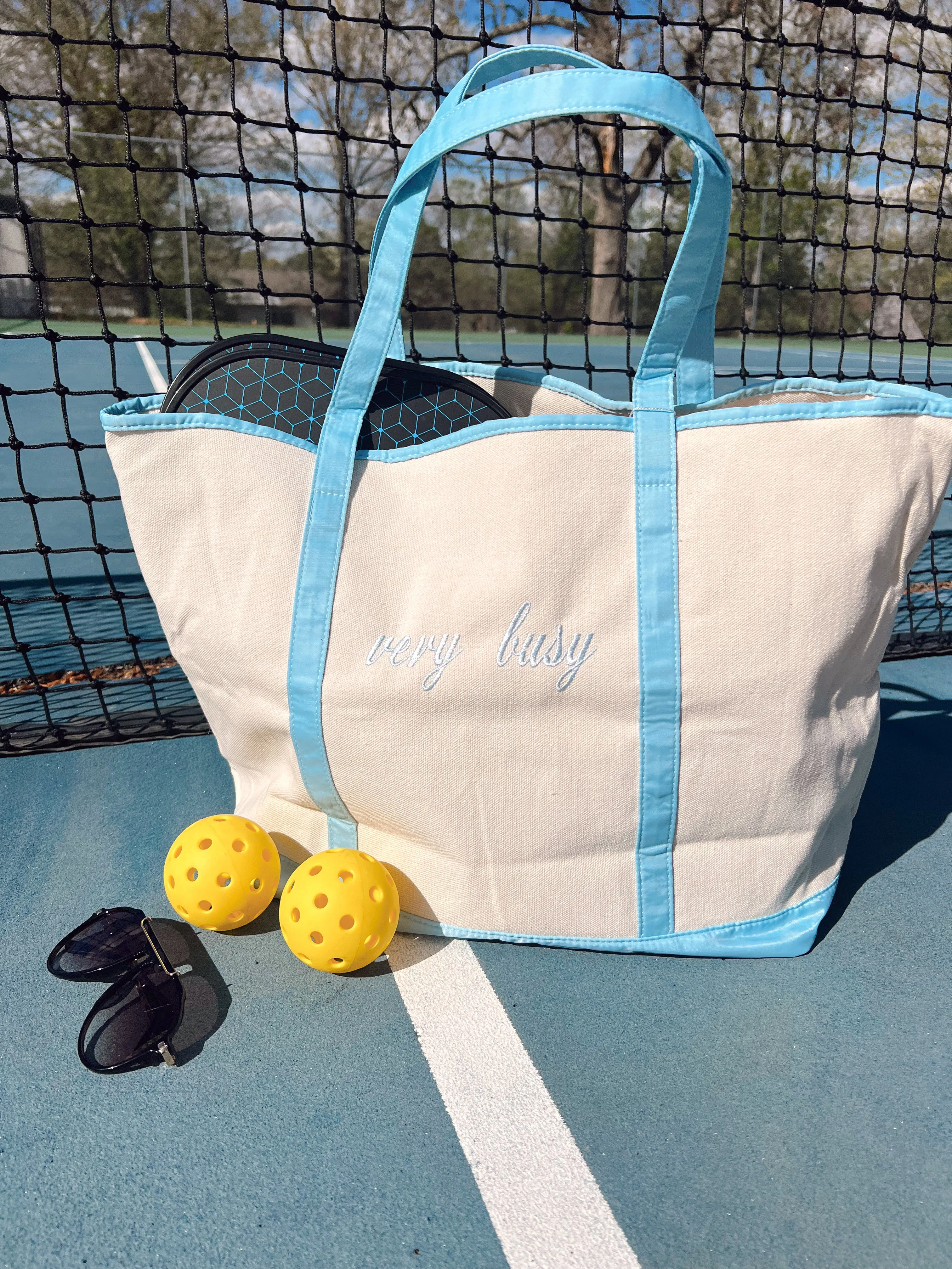 Canvas Boat Tote - Embroidered