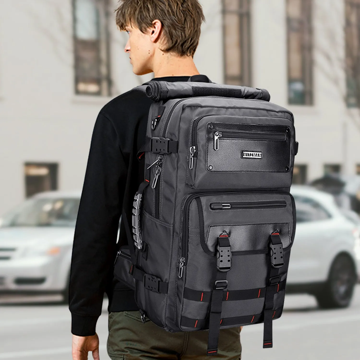 Carry On Travel Backpack for Men Nylon Bag