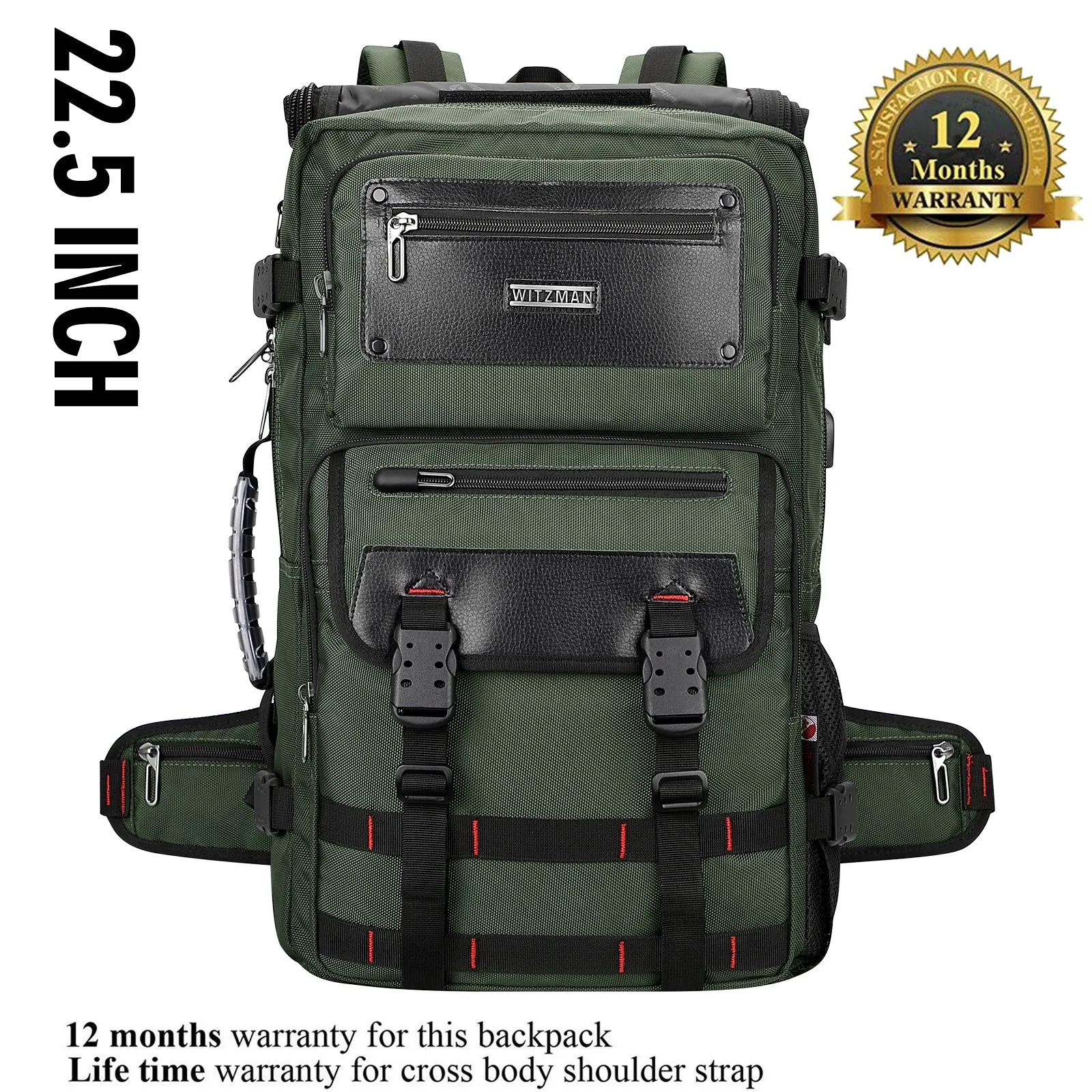 Carry On Travel Backpack for Men Nylon Bag