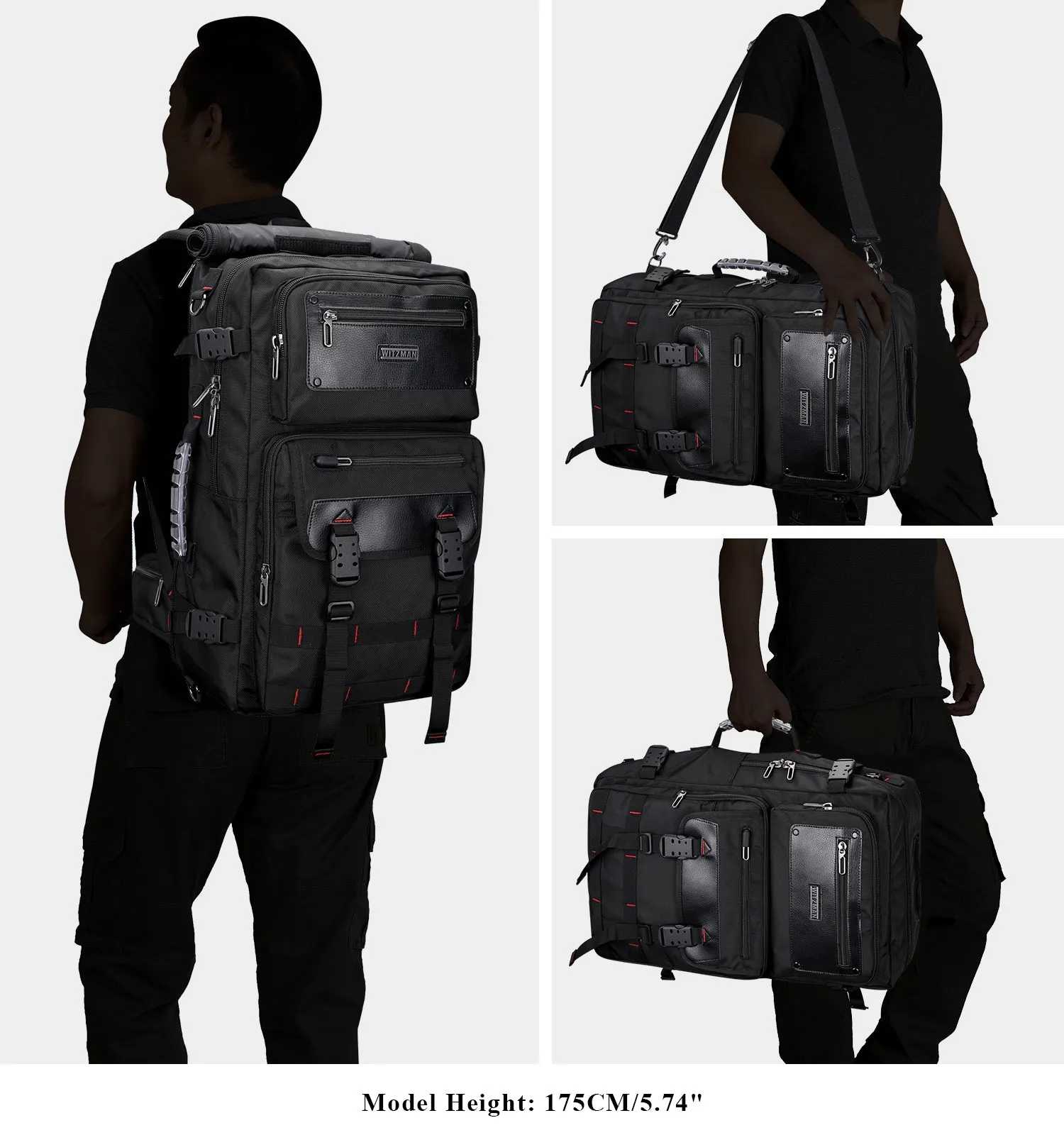 Carry On Travel Backpack for Men Nylon Bag