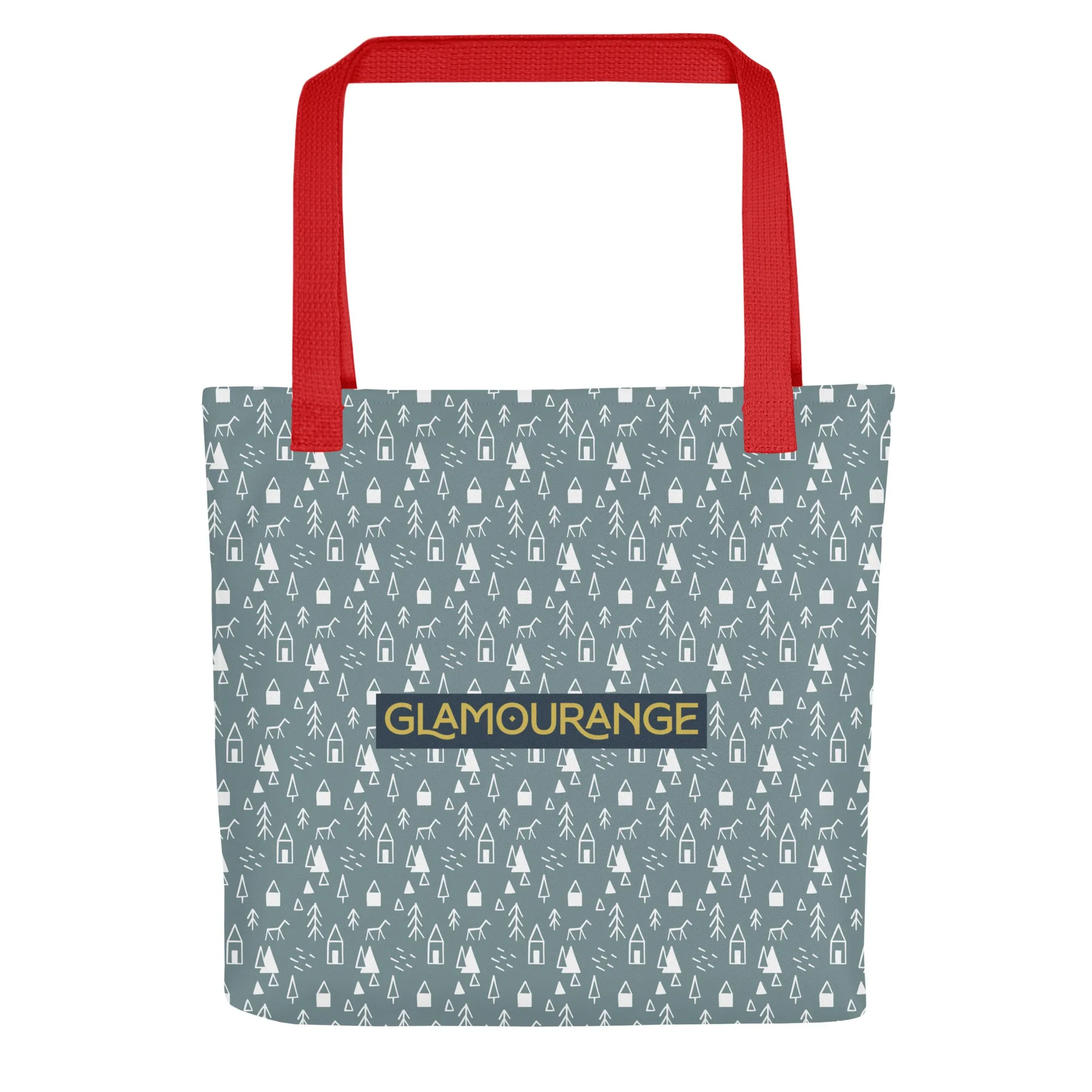 Christmas Tote Bag --- Christmas Tree (Glamourange Festive Pattern Christmas Tote Bags)