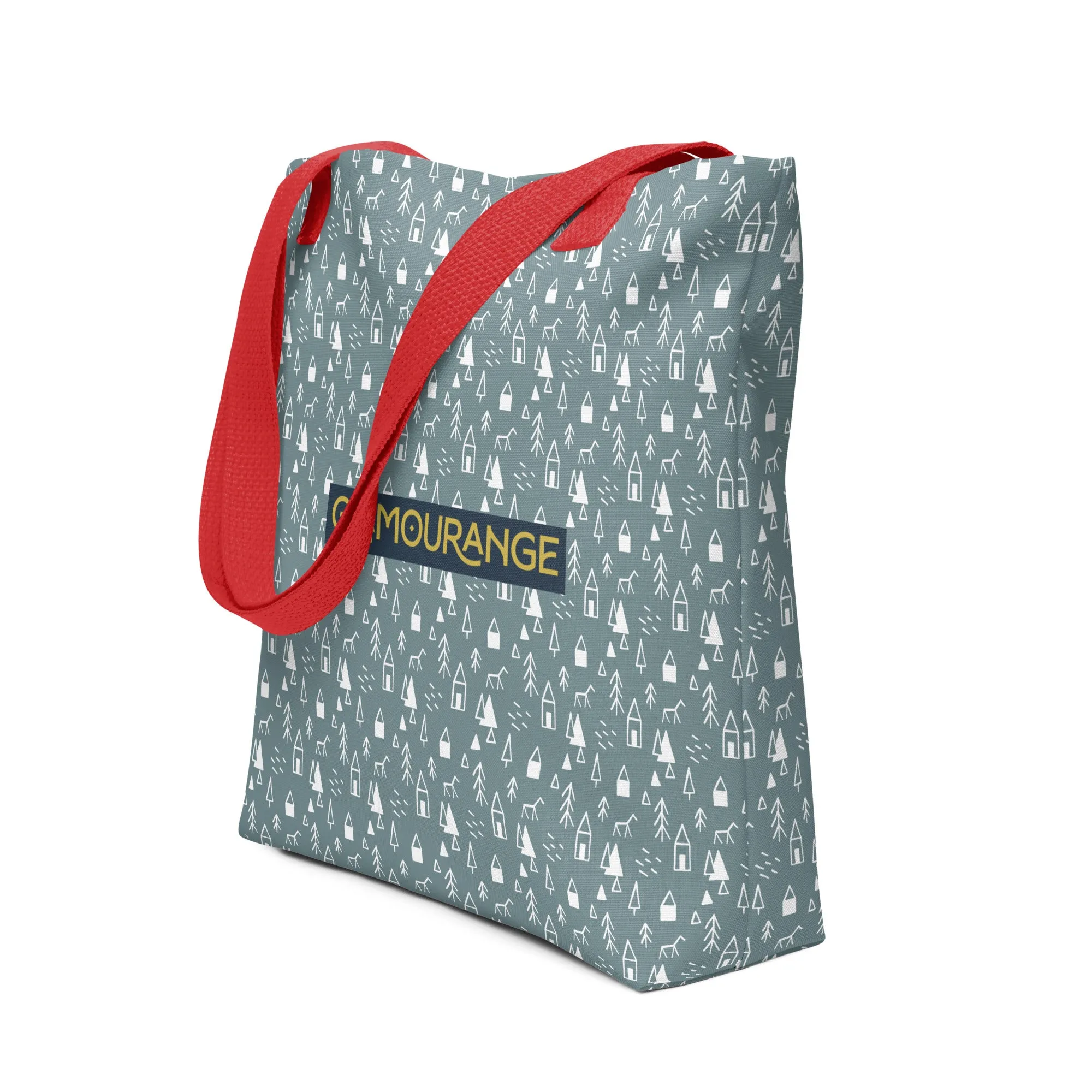 Christmas Tote Bag --- Christmas Tree (Glamourange Festive Pattern Christmas Tote Bags)