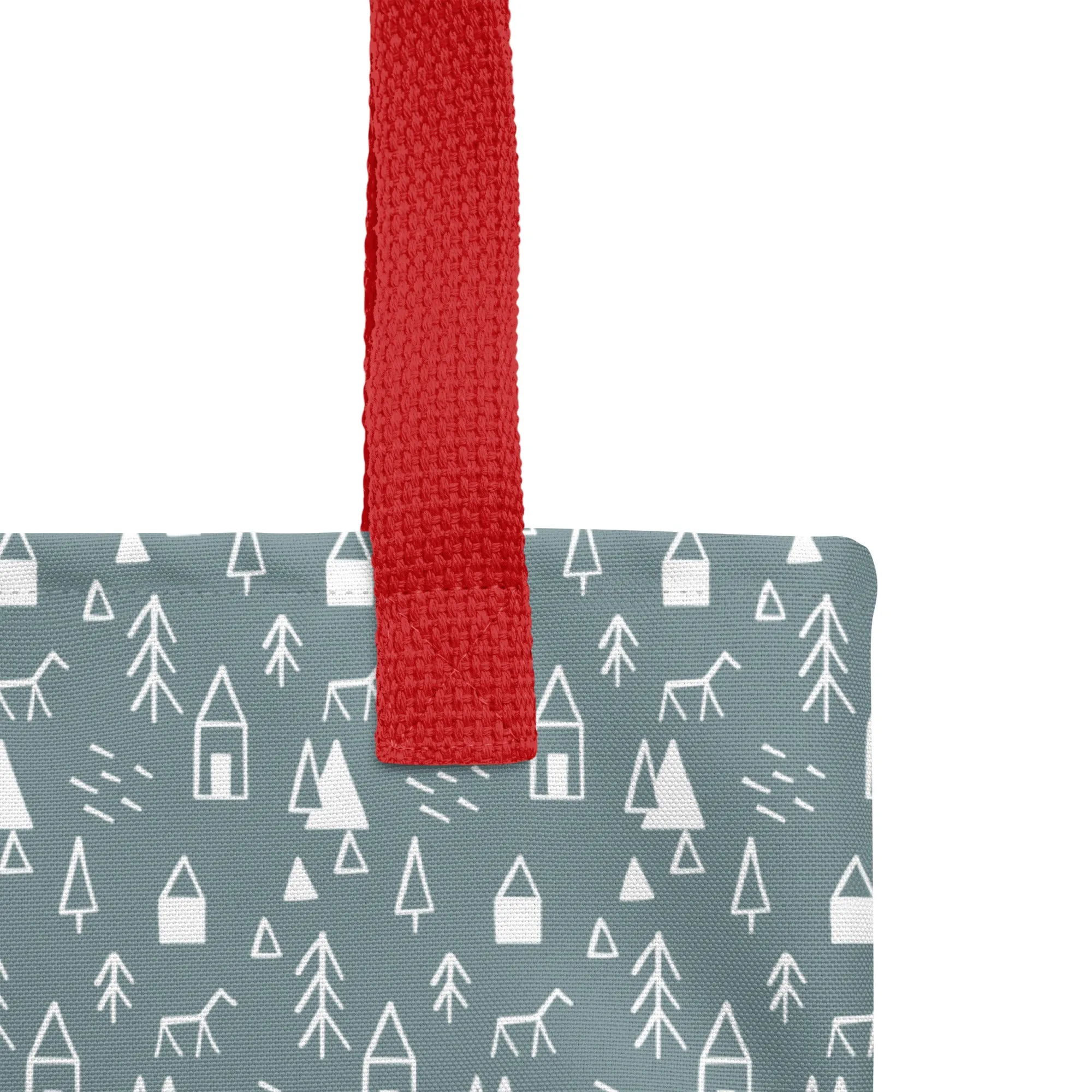 Christmas Tote Bag --- Christmas Tree (Glamourange Festive Pattern Christmas Tote Bags)