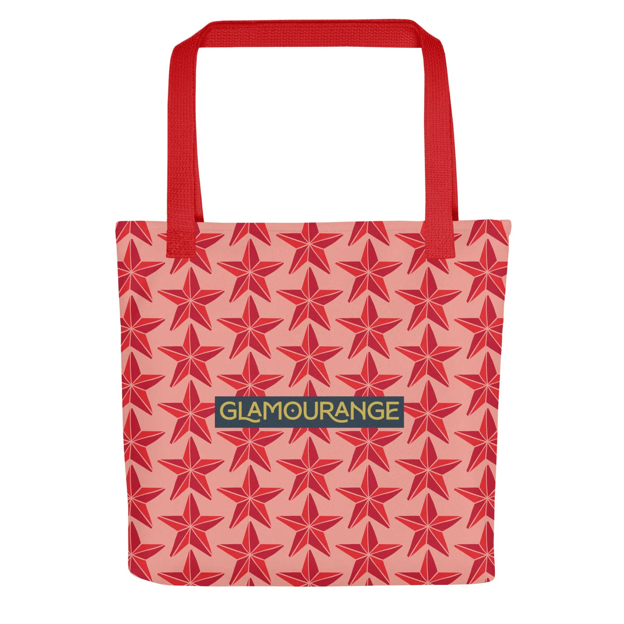 Christmas Tote Bag - Tree Star (Glamourange Festive Pattern Christmas Tote Bags)