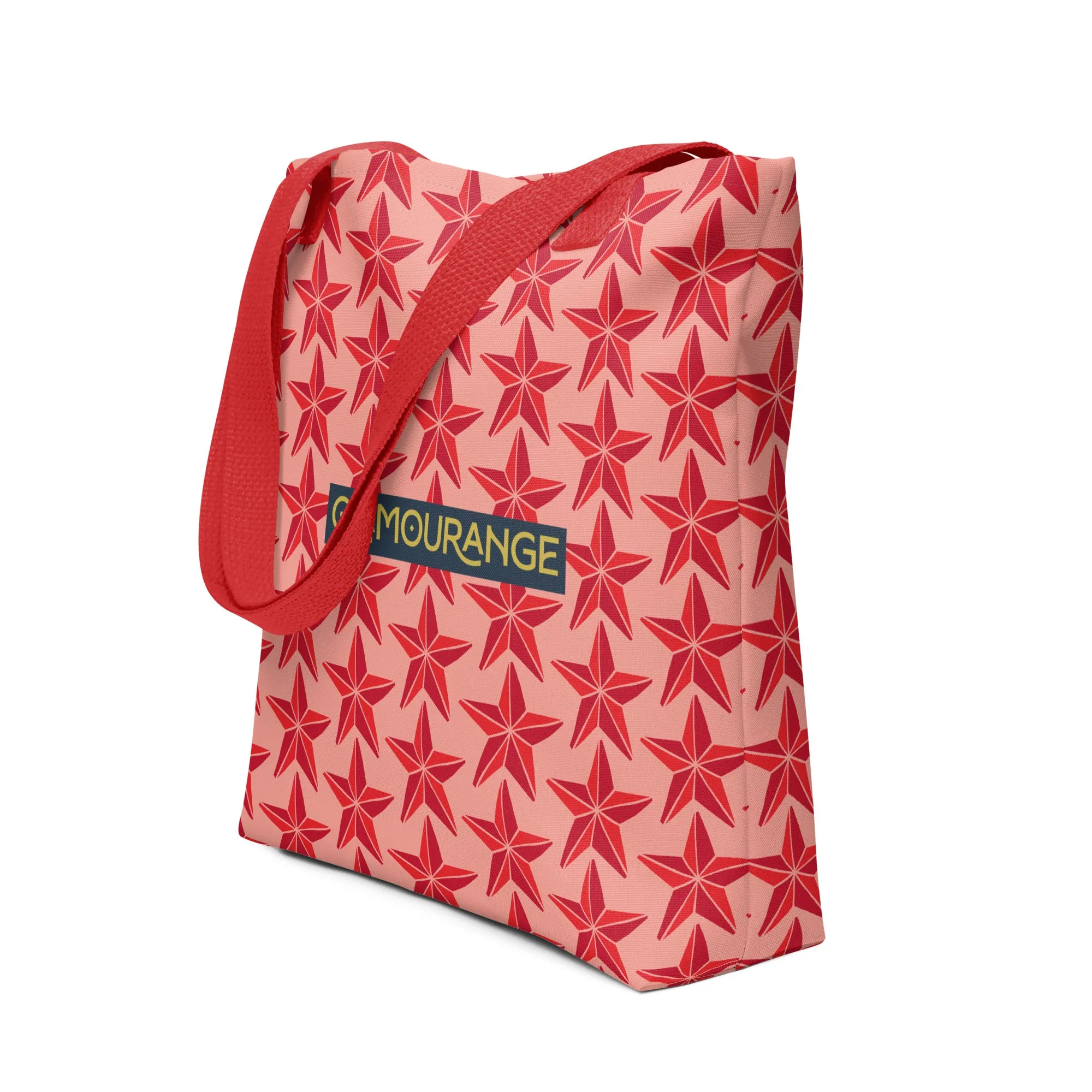 Christmas Tote Bag - Tree Star (Glamourange Festive Pattern Christmas Tote Bags)