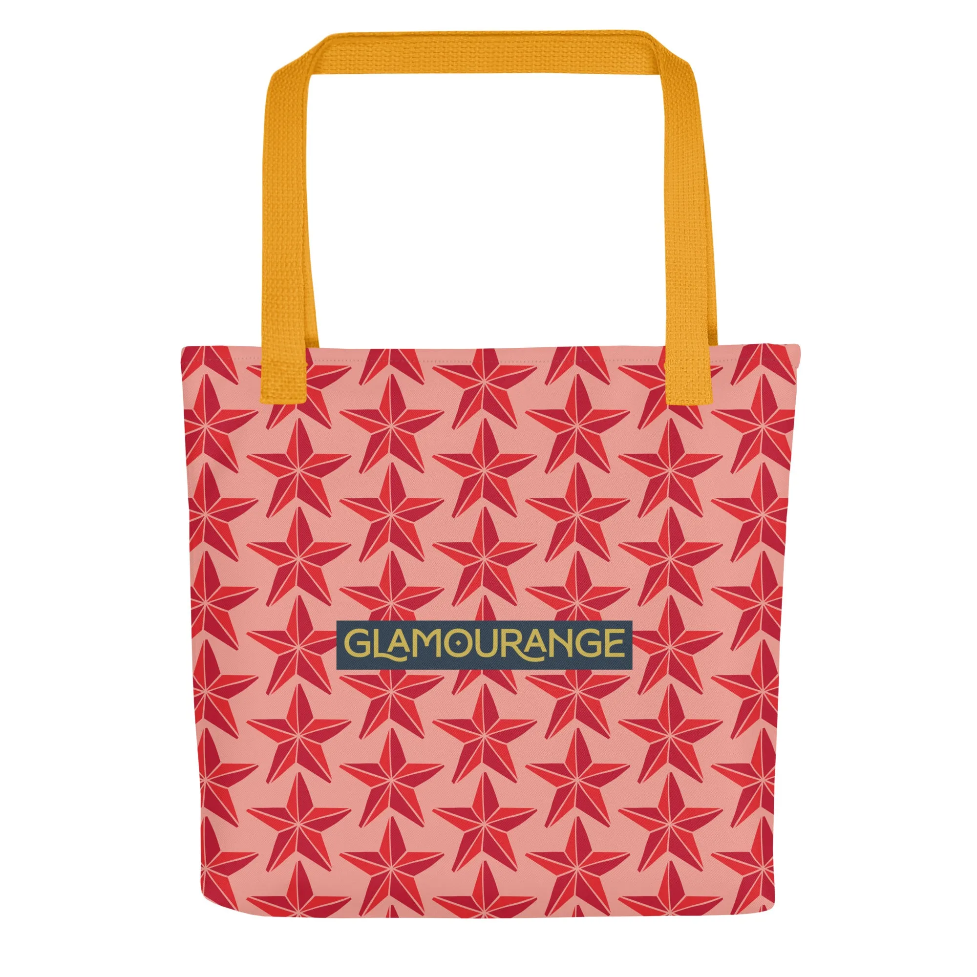 Christmas Tote Bag - Tree Star (Glamourange Festive Pattern Christmas Tote Bags)