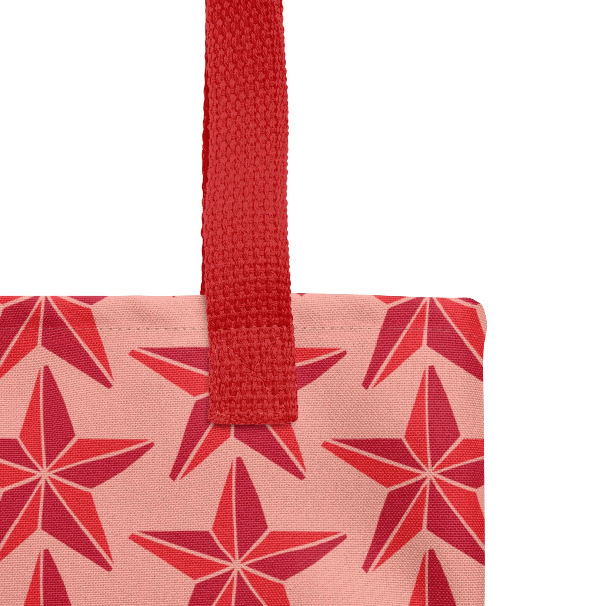 Christmas Tote Bag - Tree Star (Glamourange Festive Pattern Christmas Tote Bags)