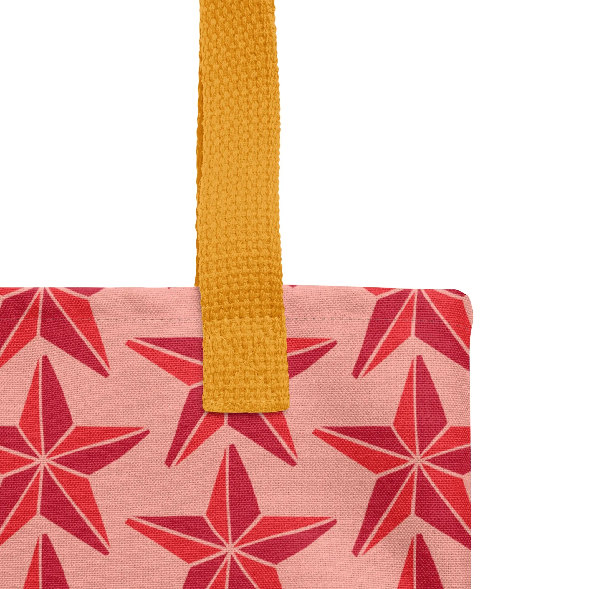 Christmas Tote Bag - Tree Star (Glamourange Festive Pattern Christmas Tote Bags)