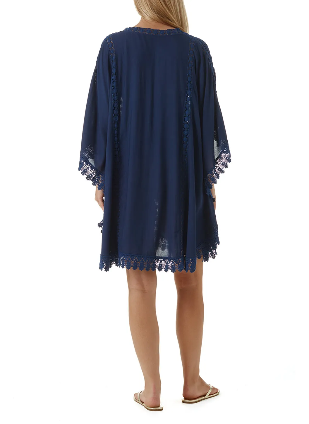 Cindy Navy Short Kaftan