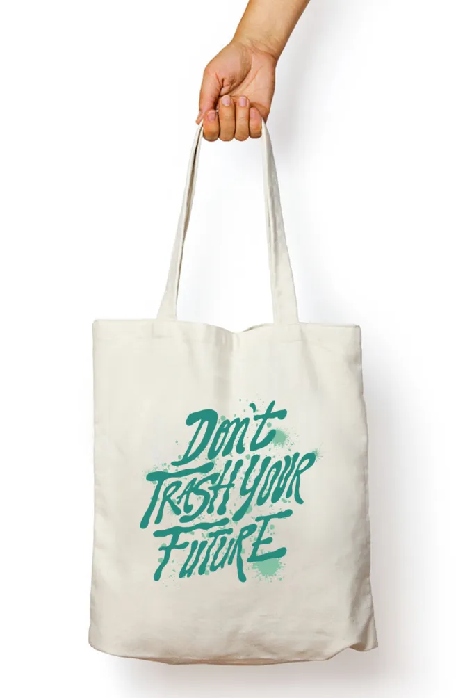 Climate Action Quote Zipper Tote Bag