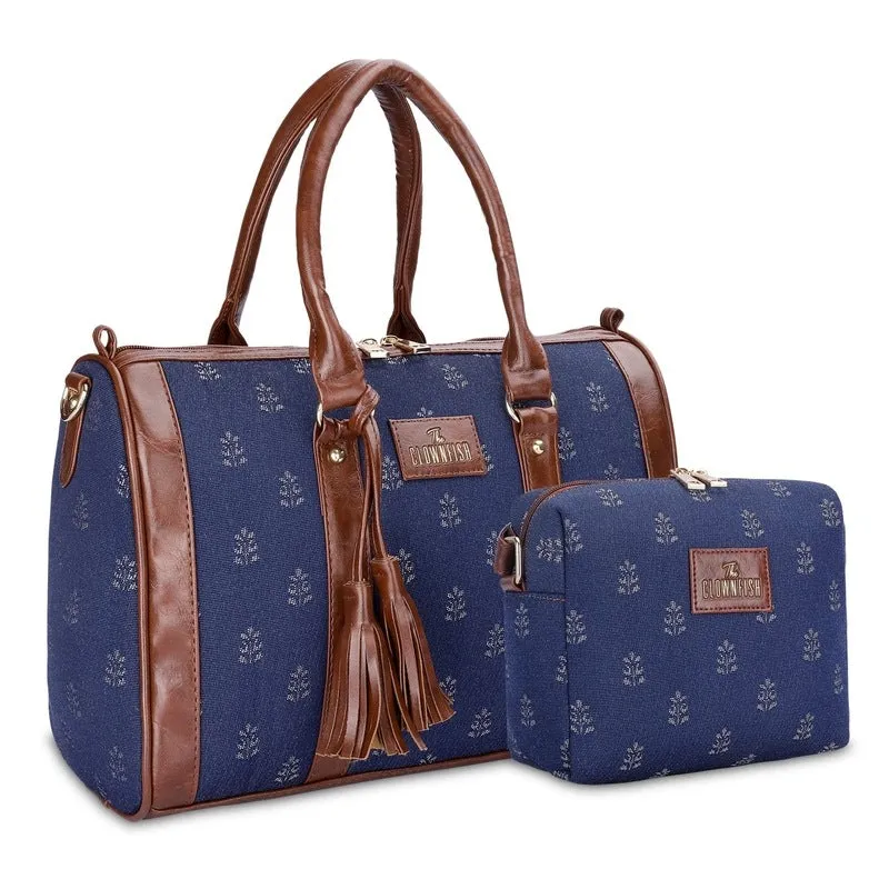 Combo: Adelina Sling & Lorna Handbag - Stylish, Versatile | Adjustable Strap | 20.7L | Denim Blue