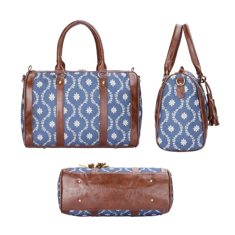 Combo: Decorative Handbag & Crossbody Sling Bag - Stylish Prints | 16L | Royal Blue