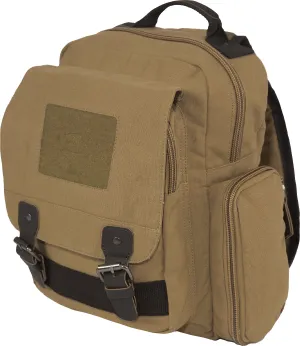 Coyote Brown Vintage Canvas Sling Backpack