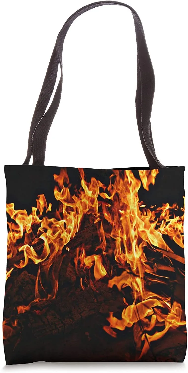 FlamesFire Tote Bag,Gift for Christmas,Thanksgiving/Birthday/Anniversary/Holiday/Cute Valentine/Graduation/Halloween/Housewarming/Graduation