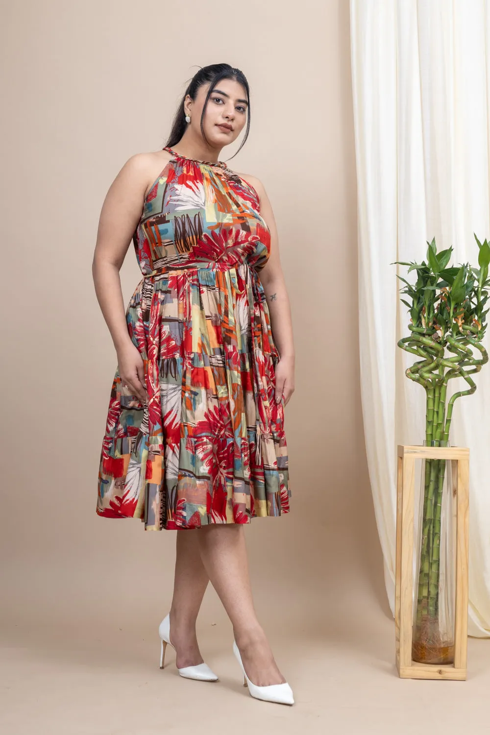 Flaming June Embroidered Tunic Dress