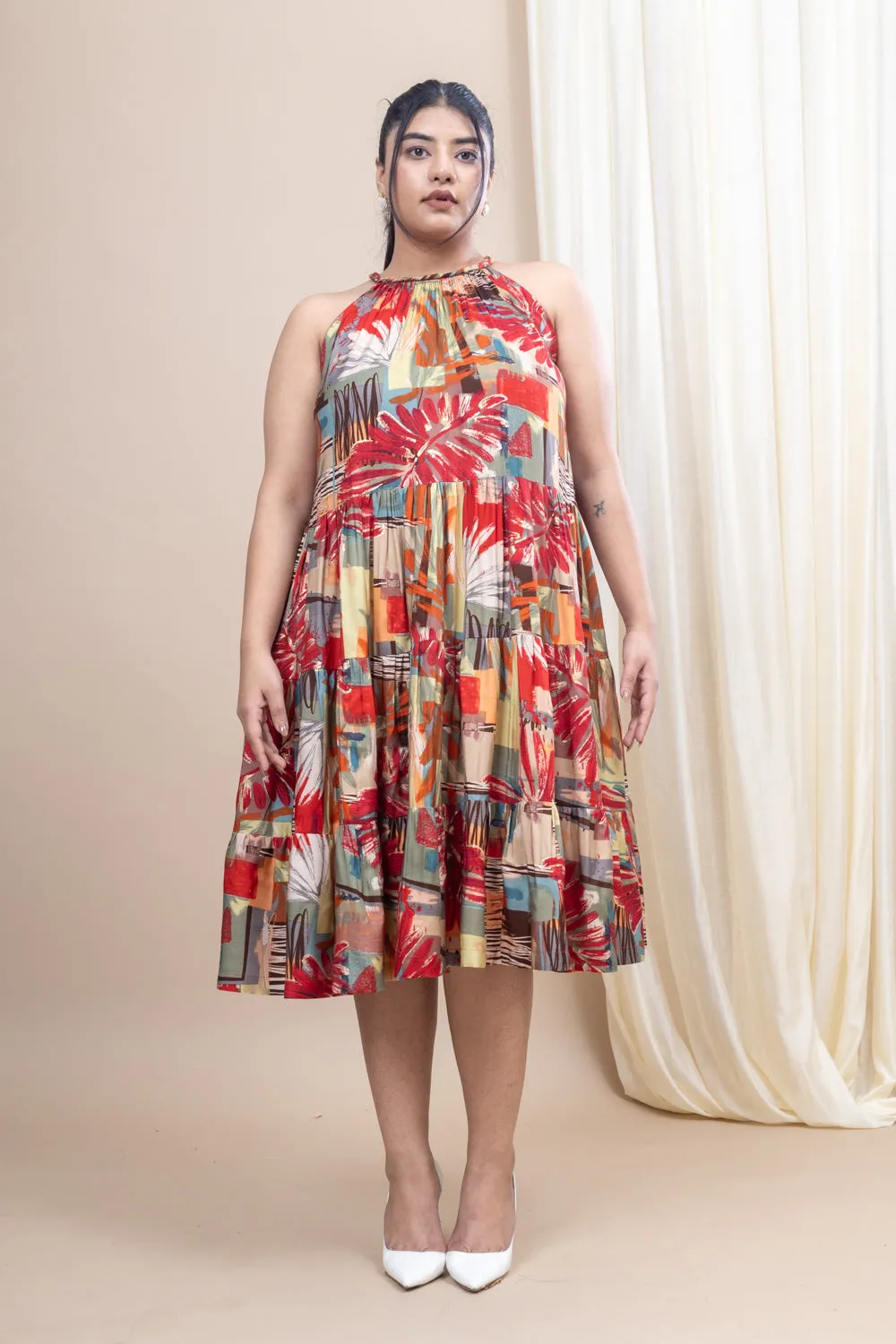 Flaming June Embroidered Tunic Dress