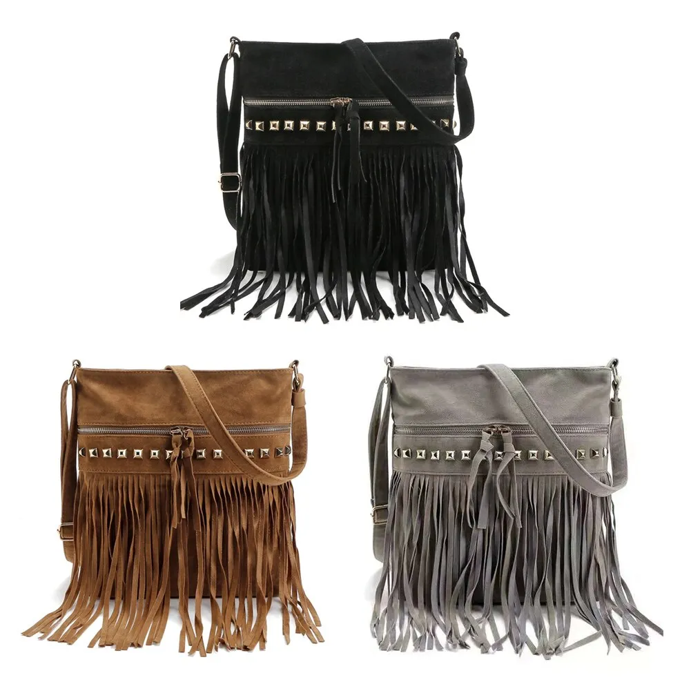 Funki Buys | Bags | Handbags | Women's Boho Hippy Fringe Bag