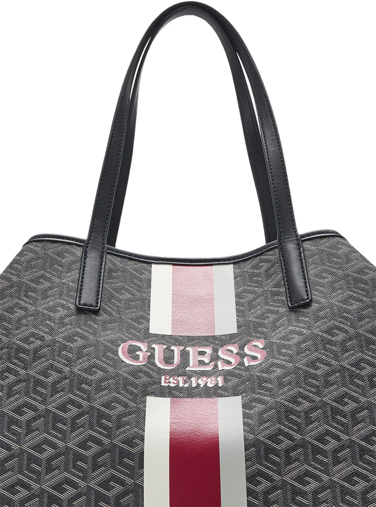 Guess Vikky Tote Bag In Charcoal For Women