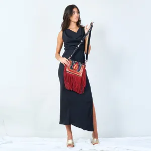 Handcrafted fringe crossbody bag wholesale