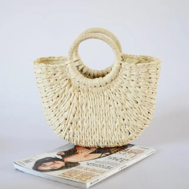 Handmade Semicircle Women Handbag