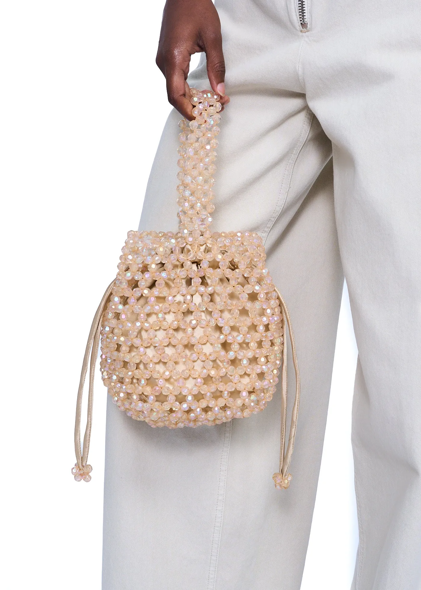 HVISK Poke Beads Bag in Golden Yellow