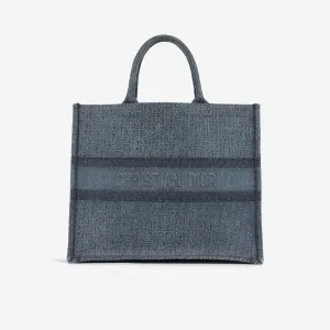 Large Book Tote - Blue Denim