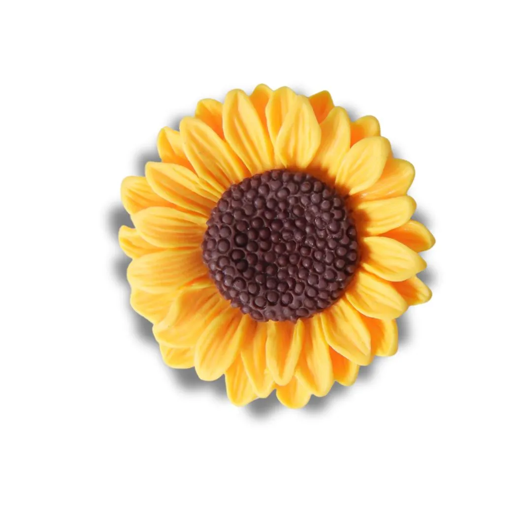 Large sunflower button (40 mm)