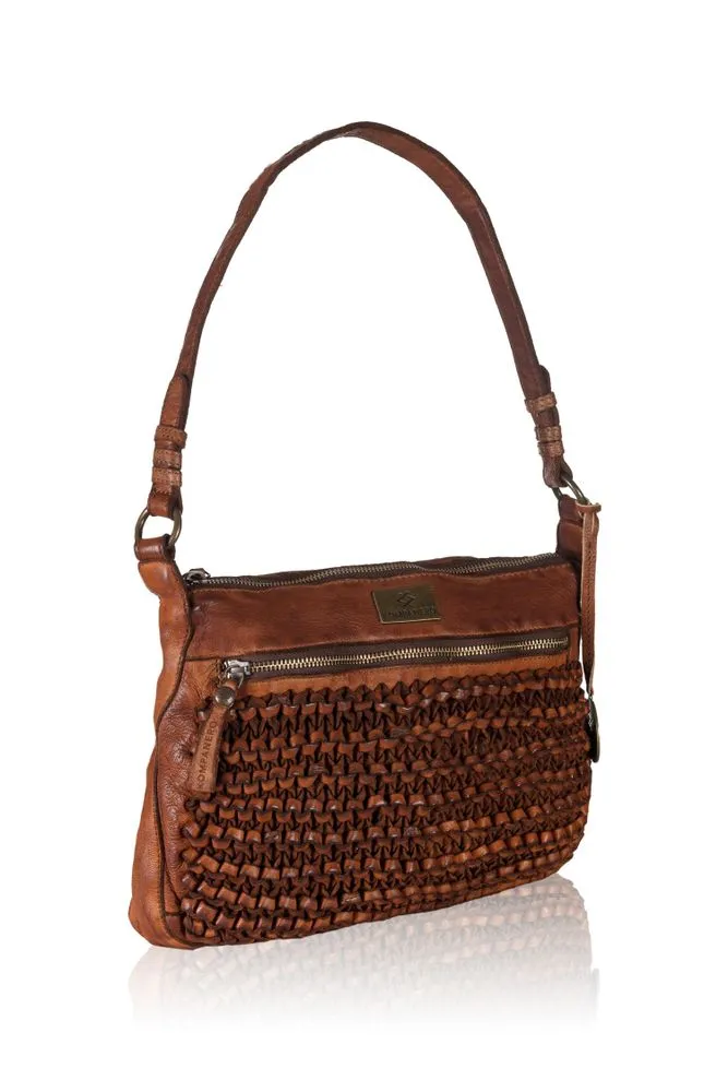 Leather handbag with Crossbody Sling - Rianna