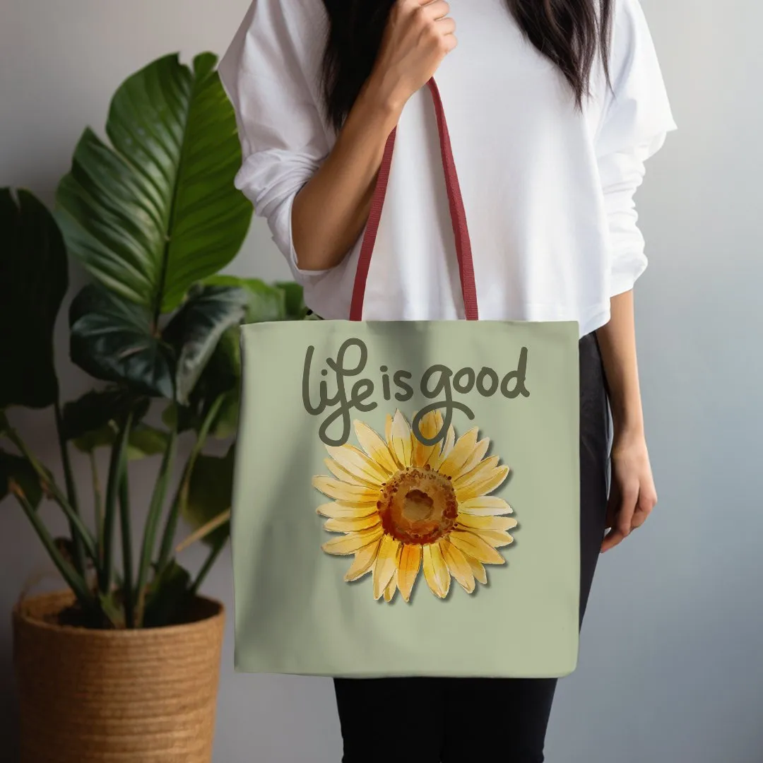 Life is Good Custom Printed Tote