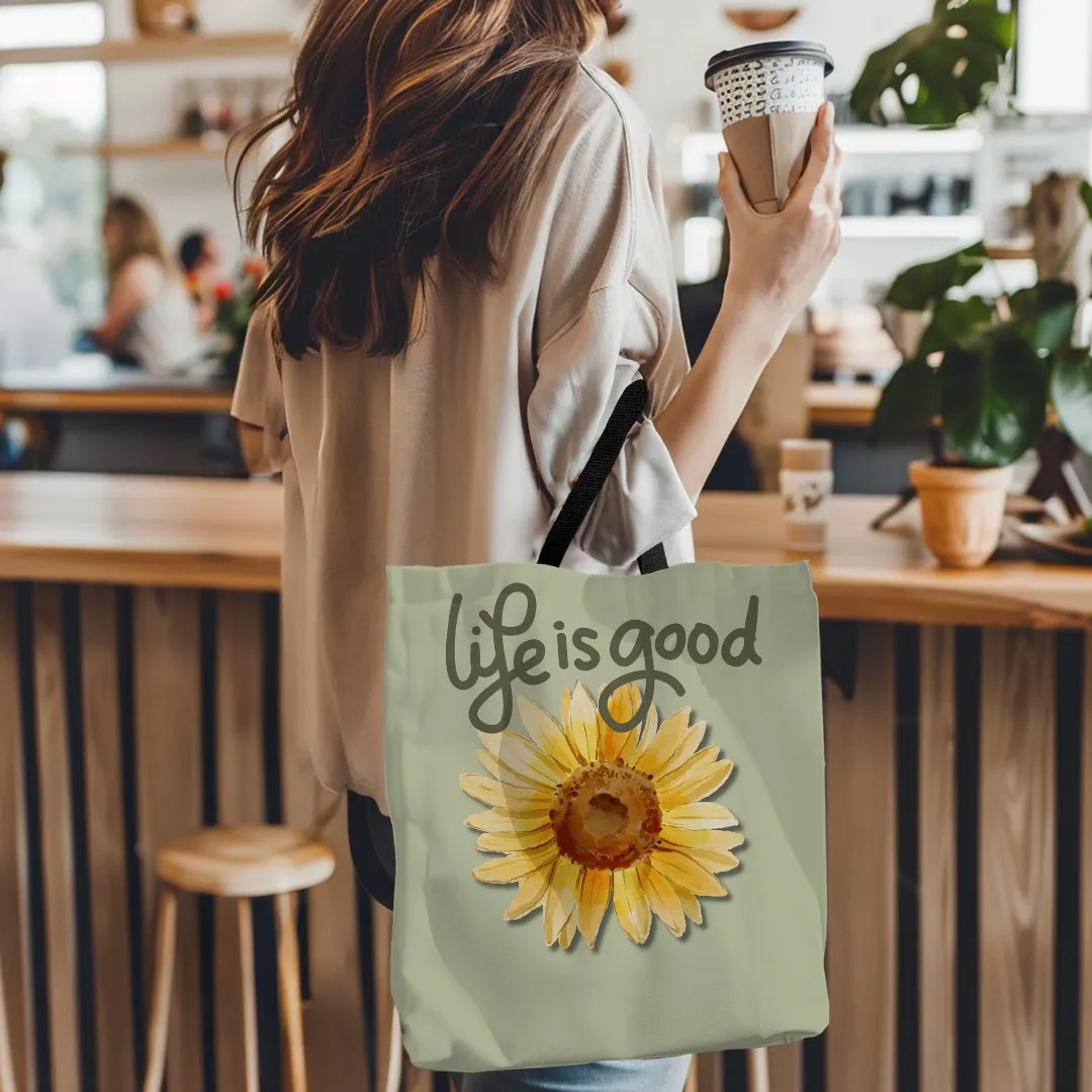 Life is Good Custom Printed Tote