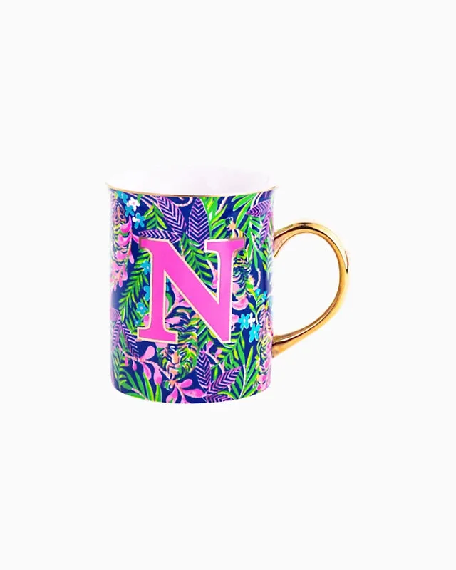 Lilly Pulitzer Initial Ceramic Mug