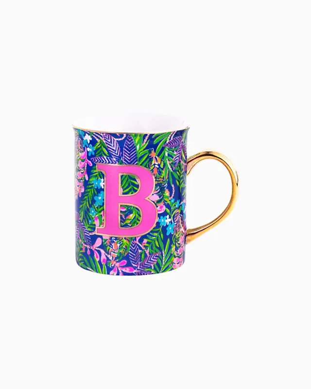 Lilly Pulitzer Initial Ceramic Mug