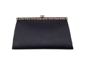 LOEWE fabric purse with embellished frame