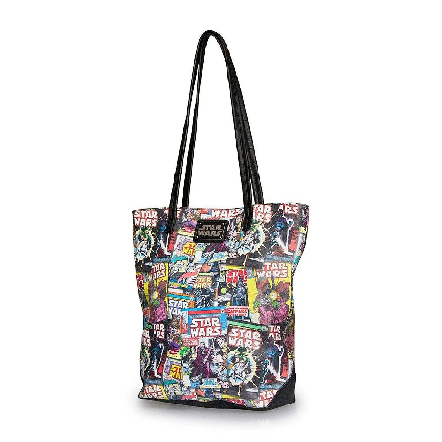 Loungefly Star Wars Color Comic Print Faux Leather Oversized Tote Bag Purse