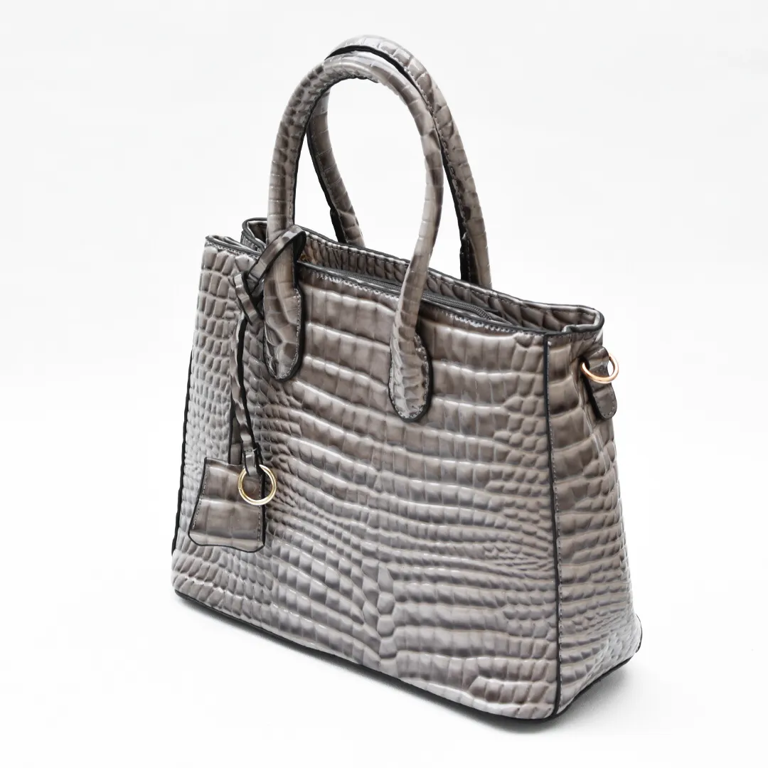 Luxe Croco Bag Beige