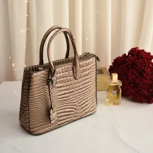 Luxe Croco Bag Beige