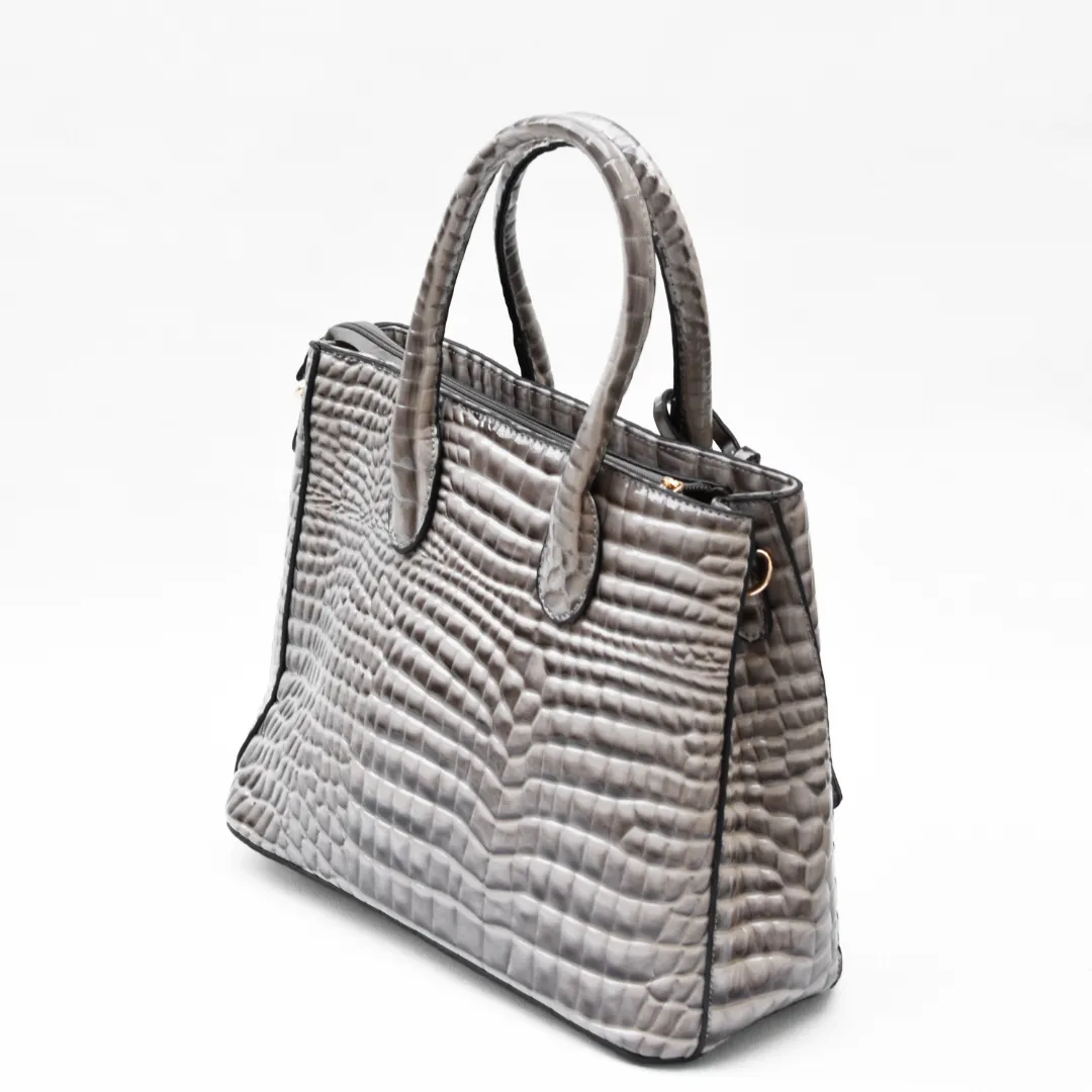 Luxe Croco Bag Beige