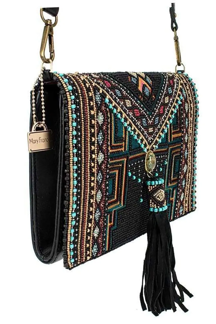 Mary Frances Tribal Calling Crossbody Clutch