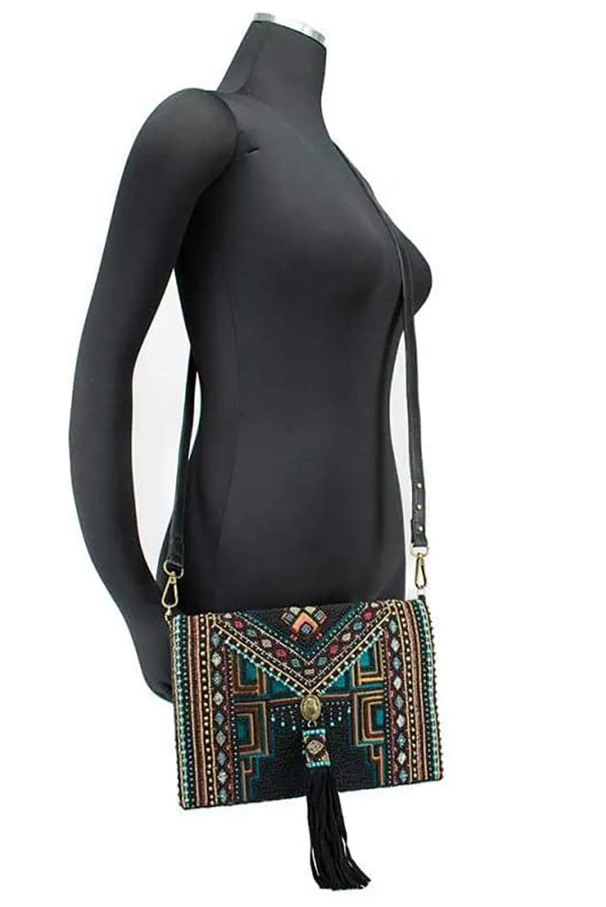 Mary Frances Tribal Calling Crossbody Clutch