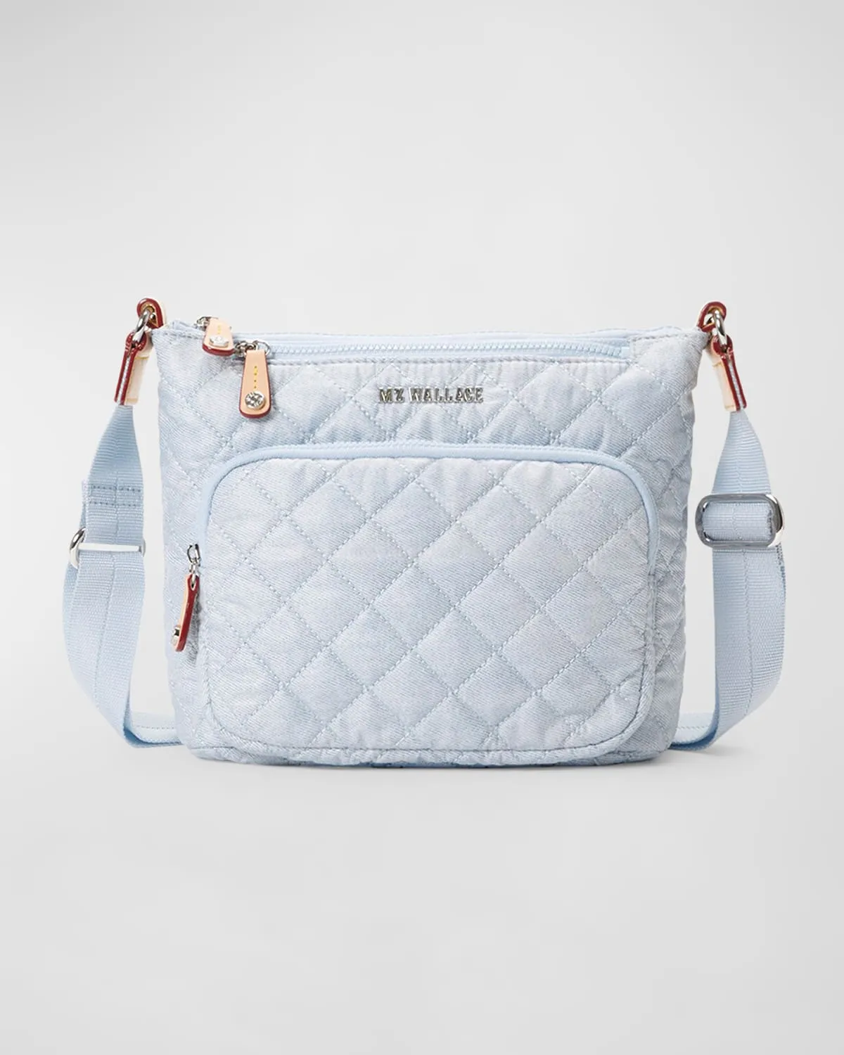 MScout Deluxe Denim Quilted Crossbody Bag