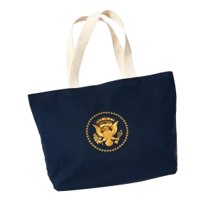 Navy Truman Seal Tote Bag